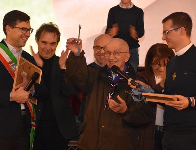 26 Gennaio 2020, il sindaco consegna a Bepi le chiavi della città