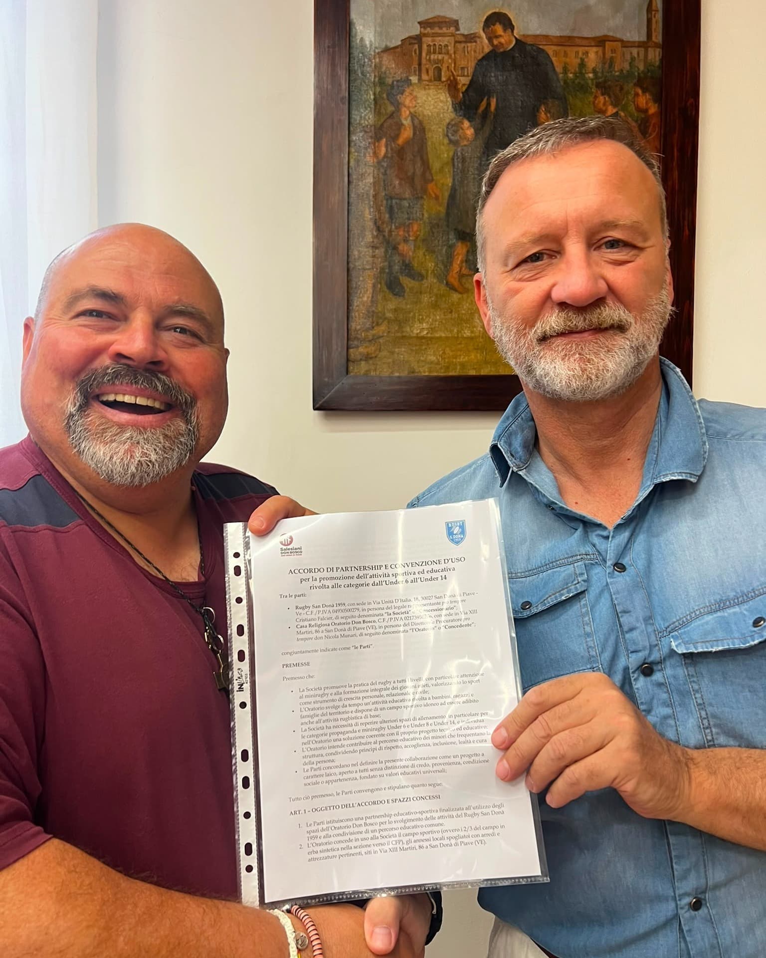 Accordo tra l'Oratorio e Rugby San Donà