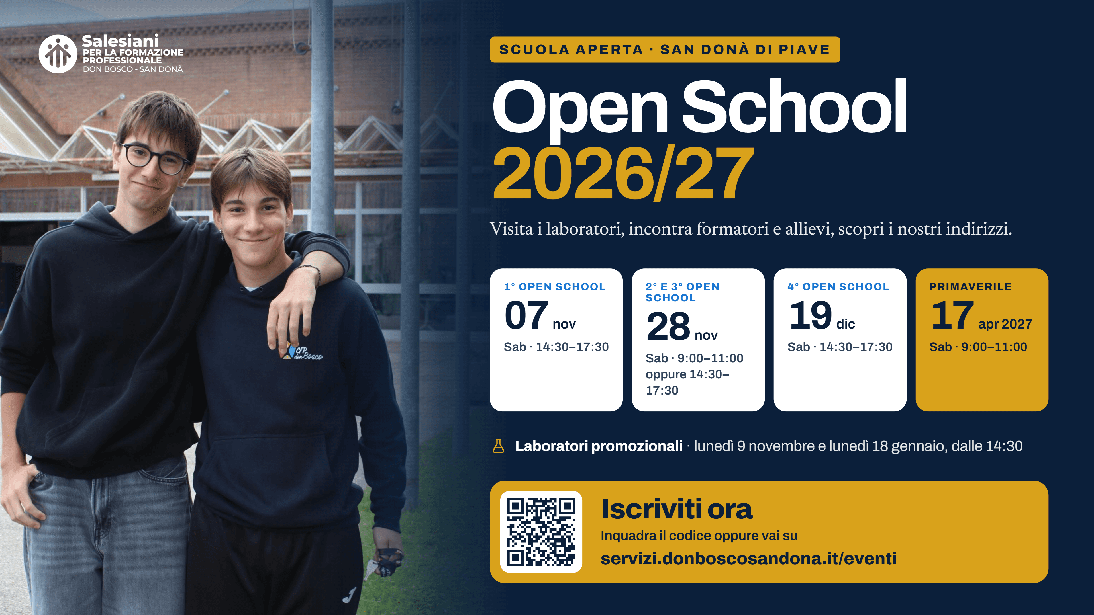 Vieni a conoscere la SFP don Bosco